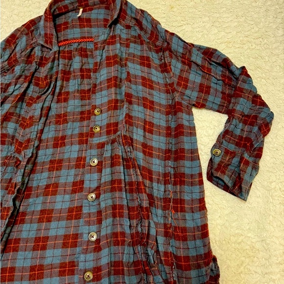 Free People Tops - Free People Flowy Tunic/ Button Down
